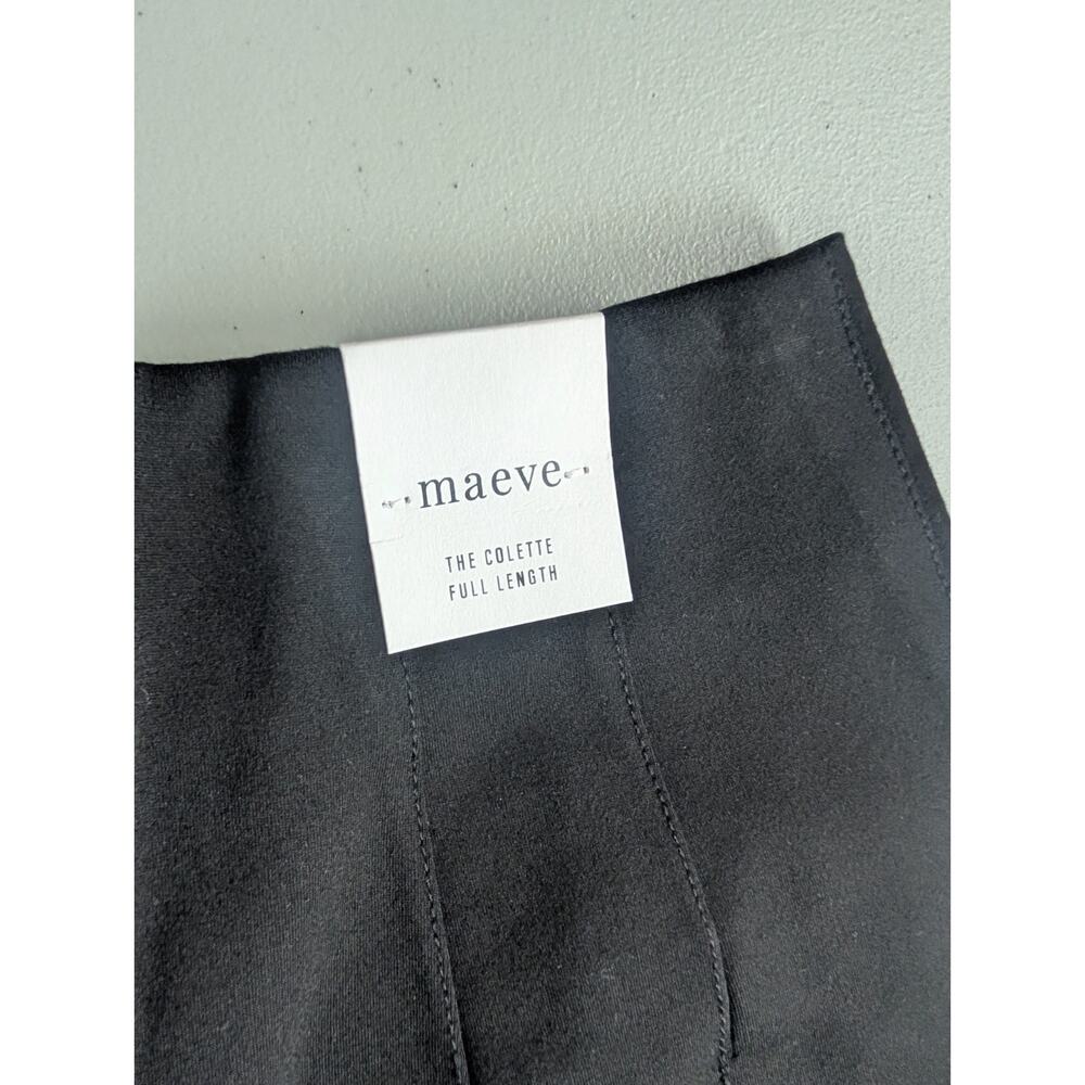 NWT Maeve The Colette Full-Length Embroidered Pocket Pants Sz 25 Black #7A609 - Picture 10 of 12
